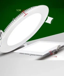 Đèn Led Âm Trần Siêu Mỏng HL LIGHTING, Đèn Âm Trần Đủ Công Suất
